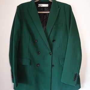 Green Zara Blazer